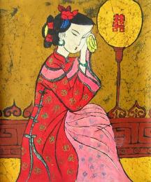 tableau moderne femme japon