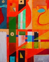tableau coloré cubisme abstrait