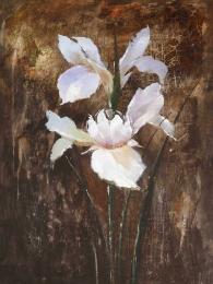 tableau iris blanc