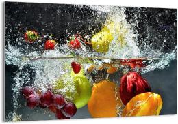 tableau sur verre cuisine fruits