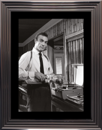 Cadre beaux arts photo noir et blanc Sean Connery James Bond