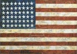 tableau pop art drapeau américain